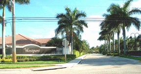 Westport at Plantation FL - entrance
